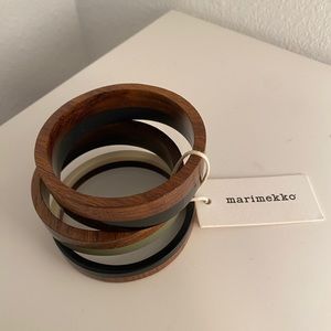 Marlmekko Wood Bangle Set